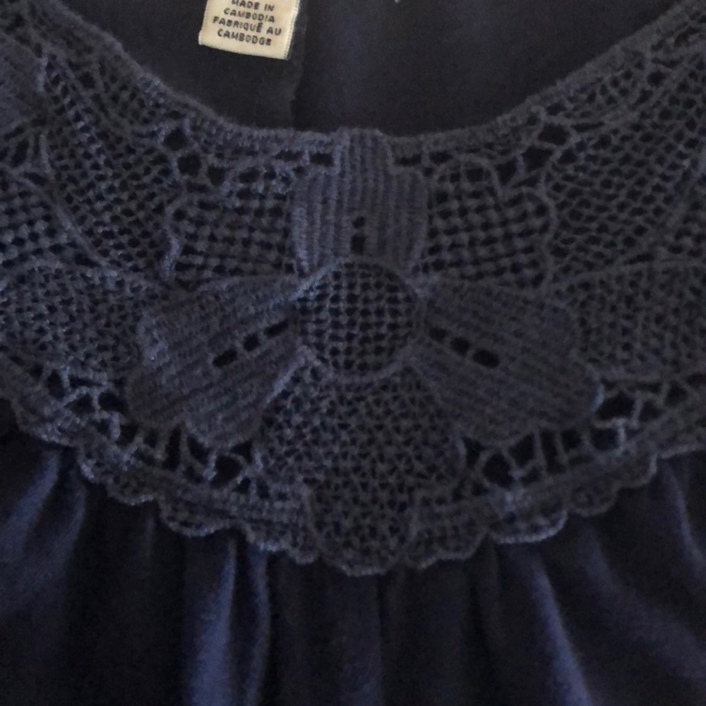 American Eagle Crocheted Flowing Blouse Small - Picture 6 of 10